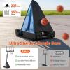 Garvee Basketball Hoop Outdoor Portable 44/48 Inch Backboard, 4.92-10ft Quickly Adjustable Basketball Goal System with Wheels for Court/Backyard/Driveway(Black)