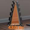 Hex Dumbbells Set for Home Gym – PVC/PEV Coated, Anti-Roll Design, Non-Slip Grip, Cast Iron Core – Versatile Strength Training Weights, 100LB Total (25LB×2+30LB×2)(Dumbbell Rack)