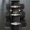 Hex Dumbbells Set for Home Gym – PVC/PEV Coated, Anti-Roll Design, Non-Slip Grip, Cast Iron Core – Versatile Strength Training Weights, 100LB Total (25LB×2+30LB×2)(Dumbbell Rack)