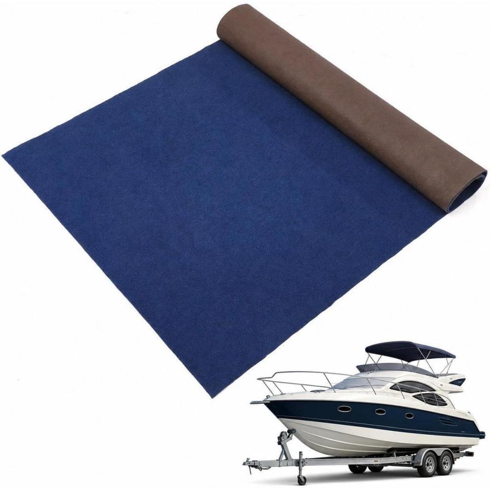 image:imageGarvee Marine Carpet for Boats 5x10 ft Waterproof Boat Carpet with NonSlip TPE Backing 02 Thick Indoor Outdoor Area Rug for DeckBlue