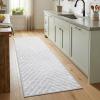 Garvee 9×12 Washable Rugs for Living Room Geometric Rug for Bedroom Contemporary Stain Resistant Easy Cleaning Non Slip Floor Cover for Bedroom Dining Room Office Nursery, Dark Grey(Line/Geometric – Light Grey)
