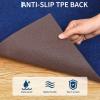 Garvee Marine Carpet for Boats, 5×10 ft Waterproof Boat Carpet with Non-Slip TPE Backing, 0.2″ Thick Indoor Outdoor Area Rug for Deck(Blue)