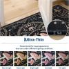 Garvee Mushroom 5×7 Area Rugs for Living Room, Dark Academia Gothic Rug, Non Slip Animal Print Washable Rugs 5×7 Low Pile Bedroom Decor Bug Carpet with Rubber for Playroom Dining Room Office, Black(Black & Brown)
