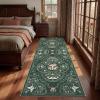Garvee Mushroom 5×7 Area Rugs for Living Room, Dark Academia Gothic Rug, Non Slip Animal Print Washable Rugs 5×7 Low Pile Bedroom Decor Bug Carpet with Rubber for Playroom Dining Room Office, Black(Green)