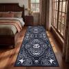 Garvee Mushroom 5×7 Area Rugs for Living Room, Dark Academia Gothic Rug, Non Slip Animal Print Washable Rugs 5×7 Low Pile Bedroom Decor Bug Carpet with Rubber for Playroom Dining Room Office, Black(Black & Pink)