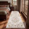 Garvee Mushroom 5×7 Area Rugs for Living Room, Dark Academia Gothic Rug, Non Slip Animal Print Washable Rugs 5×7 Low Pile Bedroom Decor Bug Carpet with Rubber for Playroom Dining Room Office, Black(Beige)