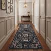 Garvee Mushroom 5×7 Area Rugs for Living Room, Dark Academia Gothic Rug, Non Slip Animal Print Washable Rugs 5×7 Low Pile Bedroom Decor Bug Carpet with Rubber for Playroom Dining Room Office, Black(Black & Brown)