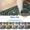 Garvee Mushroom 5×7 Area Rugs for Living Room, Dark Academia Gothic Rug, Non Slip Animal Print Washable Rugs 5×7 Low Pile Bedroom Decor Bug Carpet with Rubber for Playroom Dining Room Office, Black(Green)