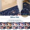 Garvee Mushroom 5×7 Area Rugs for Living Room, Dark Academia Gothic Rug, Non Slip Animal Print Washable Rugs 5×7 Low Pile Bedroom Decor Bug Carpet with Rubber for Playroom Dining Room Office, Black(Blue)
