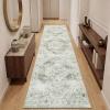 Garvee Sage Green 8×10 Area Rugs for Living Room, Boho Vintage Non-Slip Washable Rug Low Pile Stain Resistant Soft Foldable Large Carpet for Bedroom Dining Home Decor(Sage Green)