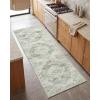 Garvee Sage Green 8×10 Area Rugs for Living Room, Boho Vintage Non-Slip Washable Rug Low Pile Stain Resistant Soft Foldable Large Carpet for Bedroom Dining Home Decor(Sage Green)