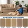 Garvee Scalloped 8×10 Easy Jute Carpet, Outdoor Patio Washable Area Rug Indoor Blue Living Room Rugs Modern Farmhouse Rug for Backyard Porch Non Slip Stain Resistant Floor Rugs for Dining Room Bedroom(Easy Jute Bordered|light Brown)
