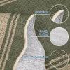 Garvee Scalloped 8×10 Easy Jute Carpet, Outdoor Patio Washable Area Rug Indoor Blue Living Room Rugs Modern Farmhouse Rug for Backyard Porch Non Slip Stain Resistant Floor Rugs for Dining Room Bedroom(Easy Jute Bordered|green)