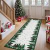 Garvee Washable Area Rug 6×9 Scalloped Rugs for Living Room Nursery Solid Carpet 6×9 Area Rugs for Bedroom Dining Room Non-Slip Stain Resistant Under Table Rug Beige(Green)
