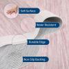 Garvee Washable Jute Color Rugs for Bedroom Grils, 5×7 Living Room Rug Non Slip Playroom Rug Soft Non Shedding Bedroom Rugs Low Pile Stain Resistant Carpet for Nursery Dining Room, Jute Color(Scalloped02|pink)