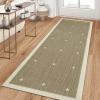 Garvee Washable Jute Color Rugs for Bedroom Grils, 5×7 Living Room Rug Non Slip Playroom Rug Soft Non Shedding Bedroom Rugs Low Pile Stain Resistant Carpet for Nursery Dining Room, Jute Color(Cross|jute Color)