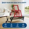 Dog Treadmill for Large/Medium Dogs with Brake, Treadmill for Dogs up to 330 lbs, Dog Slatmill with 3 Adjustable Ramps for Healthy & Fit Dog Life, Dog Treadmill for Indoor Outdoor