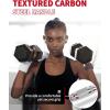 Garvee 5-50 LB Hex Dumbbell Set of 2, Hand Weights Dumbbells Pair with Cast Iron Core, Rubber Encased Coating and Textured Carbon Steel Handle for Home Gym Strength Training(25 LBS Pair)