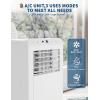 Garvee 8,000 BTU Portable Air Conditioner, 3-in-1 Portable AC Unit with Cool, Dehumidifier & Fan Modes, Covers Rooms up to 350 sq.ft, Sleep Mode, Remote Control, Timer & Full Window Kit(White)