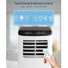 Garvee 8,000 BTU Portable Air Conditioner, 3-in-1 Portable AC Unit with Cool, Dehumidifier & Fan Modes, Covers Rooms up to 350 sq.ft, Sleep Mode, Remote Control, Timer & Full Window Kit(White Body Black Panel)
