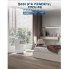 Garvee 8,000 BTU Portable Air Conditioner, 3-in-1 Portable AC Unit with Cool, Dehumidifier & Fan Modes, Covers Rooms up to 350 sq.ft, Sleep Mode, Remote Control, Timer & Full Window Kit(White Body Dark Panel)
