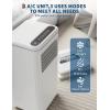 Garvee 8,000 BTU Portable Air Conditioner, 3-in-1 Portable AC Unit with Cool, Dehumidifier & Fan Modes, Covers Rooms up to 350 sq.ft, Sleep Mode, Remote Control, Timer & Full Window Kit(White Body Dark Panel)