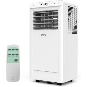 Garvee 8,000 BTU Portable Air Conditioner, 3-in-1 Portable AC Unit with Cool, Dehumidifier & Fan Modes, Covers Rooms up to 350 sq.ft, Sleep Mode, Remote Control, Timer & Full Window Kit(White)