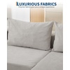 Garvee 108″ Comfy Cloud Sectional Couch with Chaise, L Shaped Boneless Sofa | Gray Couches for Living Room, Modular Sofa Couch & Bed, No Assembly Required, (Gray, Left Facing Chaise)(Beige – Right)