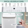 Garvee 14,000 BTU Portable Air Conditioner for Room Up to 750 Sq.Ft, 4 in-1 AC Unit with Cooling, Fan, Dehumidifier & Sleep Mode, Remote Control & Window Kit Included for Home, Office, Apartment,White