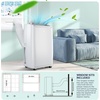 Garvee 14,000 BTU Portable Air Conditioner for Room Up to 750 Sq.Ft, 4 in-1 AC Unit with Cooling, Fan, Dehumidifier & Sleep Mode, Remote Control & Window Kit Included for Home, Office, Apartment,White