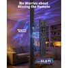 Garvee 3-in-1 Floor Lamp, Cycle Color Transition Ambient LED, Ripple Water Light and Star Projector w/ 350° Rotating Design, Magnetic Remote Control, Timer for Bedroom Living Room(Black)