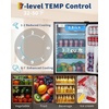 Garvee 4.5 Cu.Ft Mini Fridge with Freezer, Low Noise< 38dB, Compact Refrigerator w/Reversible Door, Adjustable Thermostat, Energy-Efficient Small Fridge for Bedroom, Office, Dorm