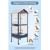 Garvee Bird Cage, 66”H Extra Large Bird Cage, w/Removeble Tray, Waterproof Roof, Easy to Clean, Lockable Caster, Indoor& Outdoor Application for Conure,Macaw,Budgie,Cockatiel,Lovebirds,Parakeet