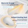 Garvee Luxury Smart Toilet with Bidet Built in, Auto Open/Close Lid, Tankless Flush, Instant Warm Water/Heated Seat/Warm Air Dryer, Night Light, Touchless Flush, Electric One-Piece Bidet Toilet