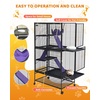Garvee Small Animal Cage, 40 ”L Animal Cage for Bunny Hutch with Detachable Stand,Ramp, Extra Platform RemovableTray for Chinchilla, Rabbit, Guinea Pigs, Hedgehog, Gerbil(36.0″L x 23.0″W x 64.0″H)