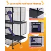 Garvee Small Animal Cage, 40 ”L Animal Cage for Bunny Hutch with Detachable Stand,Ramp, Extra Platform RemovableTray for Chinchilla, Rabbit, Guinea Pigs, Hedgehog, Gerbil(36.0″L x 23.0″W x 64.0″H)