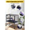 Garvee Small Animal Cage, 40 ”L Animal Cage for Bunny Hutch with Detachable Stand,Ramp, Extra Platform RemovableTray for Chinchilla, Rabbit, Guinea Pigs, Hedgehog, Gerbil(30.0″L x 20.0″W x 36.0″H)