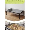 Garvee Small Animal Cage, 40 ”L Animal Cage for Bunny Hutch with Detachable Stand,Ramp, Extra Platform RemovableTray for Chinchilla, Rabbit, Guinea Pigs, Hedgehog, Gerbil(40.0″L x 20.1″W x 33.1″H)