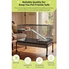 Garvee Small Animal Cage, 40 ”L Animal Cage for Bunny Hutch with Detachable Stand,Ramp, Extra Platform RemovableTray for Chinchilla, Rabbit, Guinea Pigs, Hedgehog, Gerbil(40.0″L x 20.1″W x 33.1″H)