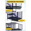 Garvee Small Animal Cage, 40 ”L Animal Cage for Bunny Hutch with Detachable Stand,Ramp, Extra Platform RemovableTray for Chinchilla, Rabbit, Guinea Pigs, Hedgehog, Gerbil(30.0″L x 20.0″W x 36.0″H)