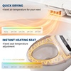 Garvee Smart Toilet, Modern One Piece Elongated Toilet with Bidet Built-in, Heated Seat, Foot Sensor Flushing, Warm Air Dryer, Remote Control with Lid Open/Close