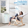 GarveeHome 14,000 BTU Portable Air Conditioners, Portable AC Unit with Remote Control for Rooms up to 750 Sq.Ft, 3 in-1 Air Conditioner with Fan & Dehumidifier Mode, Energy Saving Sleep Mode(White)