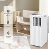 GarveeHome 14,000 BTU Portable Air Conditioners, Portable AC Unit with Remote Control for Rooms up to 750 Sq.Ft, 3 in-1 Air Conditioner with Fan & Dehumidifier Mode, Energy Saving Sleep Mode(Black Cover)