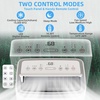 GarveeHome 14,000 BTU Portable Air Conditioners, Portable AC Unit with Remote Control for Rooms up to 750 Sq.Ft, 3 in-1 Air Conditioner with Fan & Dehumidifier Mode, Energy Saving Sleep Mode(White)