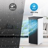 GarveeHome 14,000 BTU Portable Air Conditioners, Portable AC Unit with Remote Control for Rooms up to 750 Sq.Ft, 3 in-1 Air Conditioner with Fan & Dehumidifier Mode, Energy Saving Sleep Mode(White top cover + black nameplate)