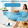 GarveeHome 14,000 BTU Portable Air Conditioners, Portable AC Unit with Remote Control for Rooms up to 750 Sq.Ft, 3 in-1 Air Conditioner with Fan & Dehumidifier Mode, Energy Saving Sleep Mode(White-E)