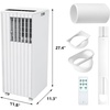 GarveeHome 14,000 BTU Portable Air Conditioners, Portable AC Unit with Remote Control for Rooms up to 750 Sq.Ft, 3 in-1 Air Conditioner with Fan & Dehumidifier Mode, Energy Saving Sleep Mode(Black Cover)