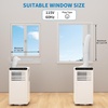 GarveeHome 14,000 BTU Portable Air Conditioners, Portable AC Unit with Remote Control for Rooms up to 750 Sq.Ft, 3 in-1 Air Conditioner with Fan & Dehumidifier Mode, Energy Saving Sleep Mode(White-E)