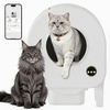 Garvee Self-Cleaning Cat Litter Box, Automatic Smart Pet Litter Box, Large Capacity for Multiple Cats, WiFi-Enabled App Control with Safety Sensors w/Garage Bags(White)