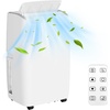 GarveeHome 14,000 BTU Portable Air Conditioners, Portable AC Unit with Remote Control for Rooms up to 750 Sq.Ft, 3 in-1 Air Conditioner with Fan & Dehumidifier Mode, Energy Saving Sleep Mode(White)